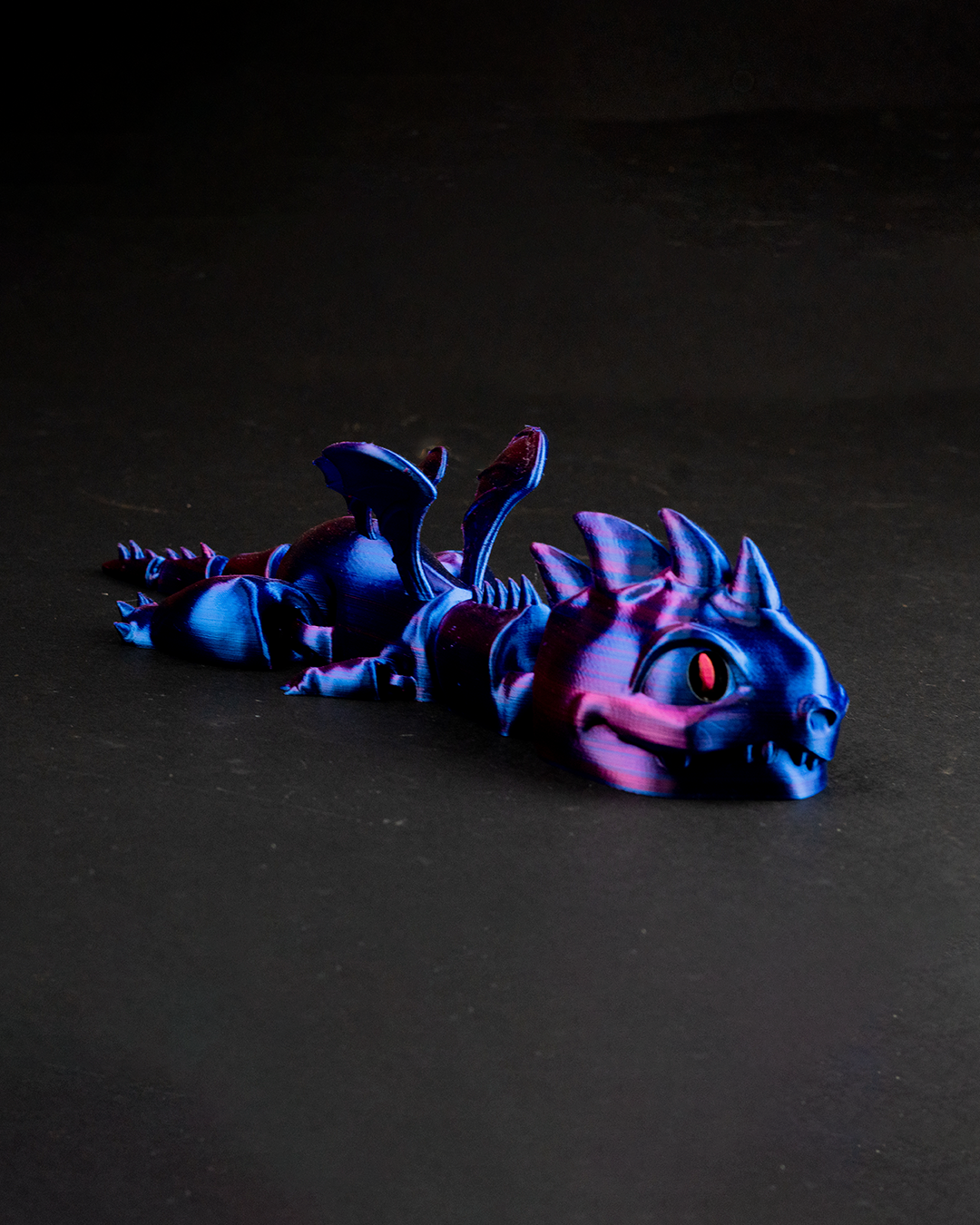 Baby Nadder Dragon - Mythical Pieces Laser Purple