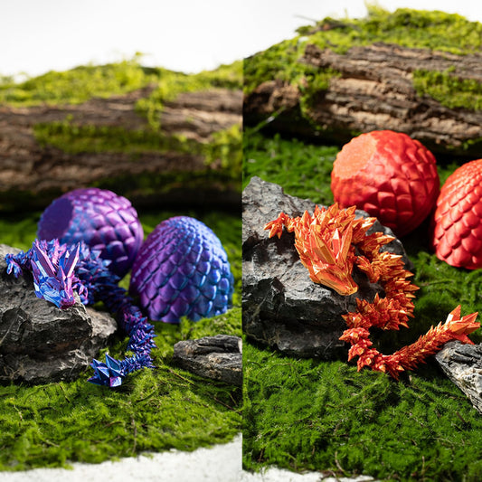 Mythical 3D Crystal Dragon Egg Set