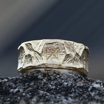 Heritage Nordic Celtic Knot Ring - Mythical Pieces 11 / Vintage Gold