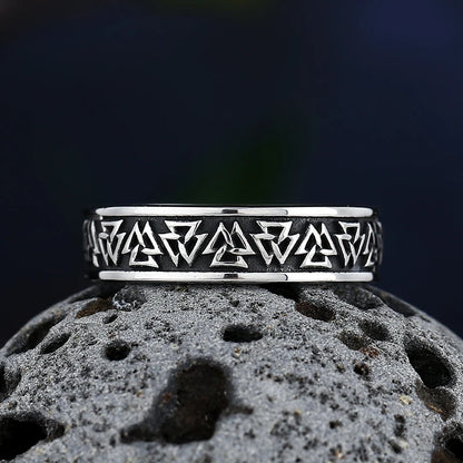 Heritage Nordic Celtic Knot Ring - Mythical Pieces 11 / Valknut