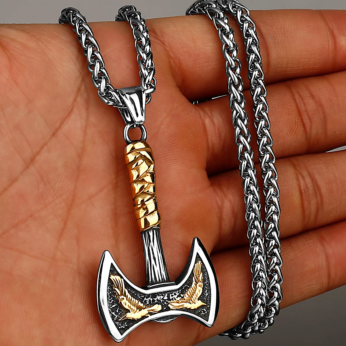 Viking Axe Necklace Pendant - Mythical Pieces