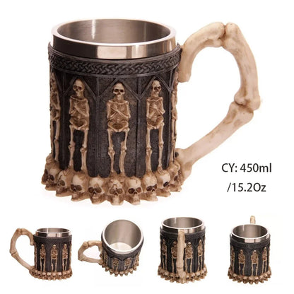 Viking Skull Tankard Mug - Mythical Pieces Mummy / 450ml / CHINA