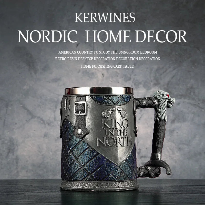 Kerwines Nordic Tankard Wine Mug - Mythical Pieces C / 600ml