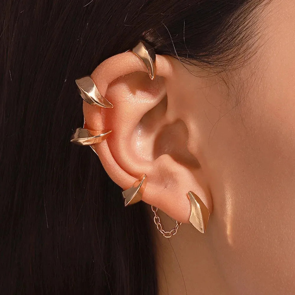 Mythical Retro Dragon Earrings - Mythical Pieces 23 right ear