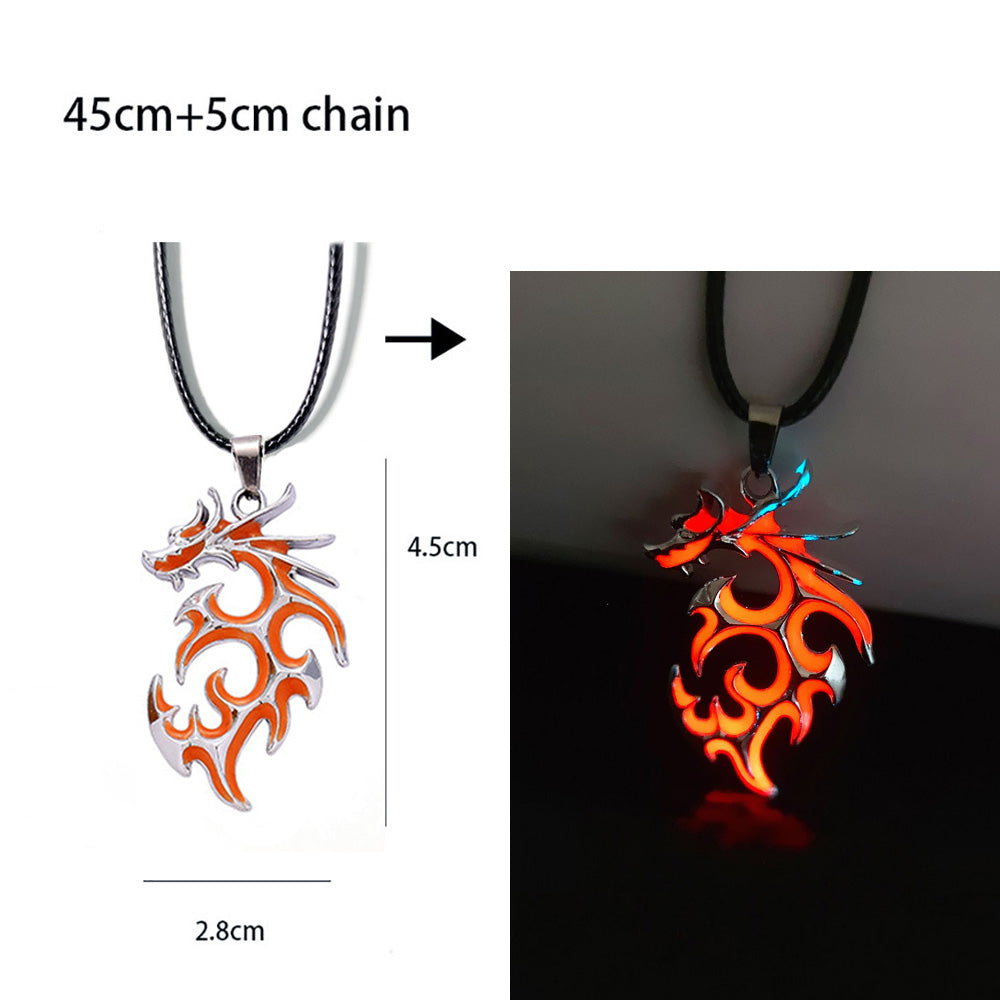 Luminous Dragon Pendant Necklace - Mythical Pieces