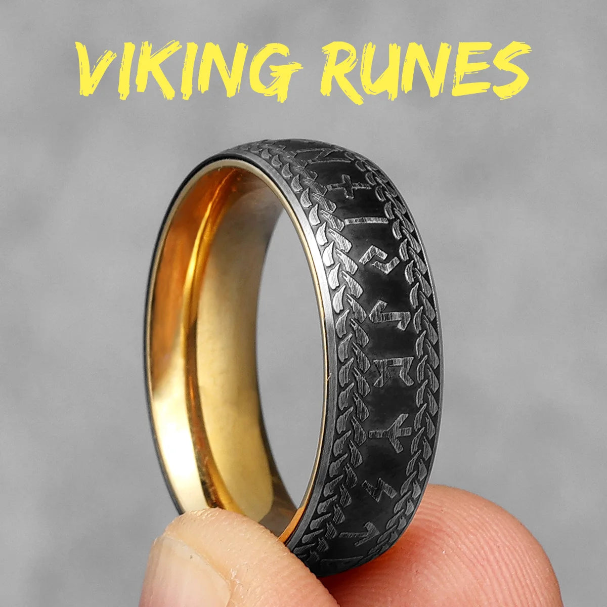 Vintage Edition - Viking Runes Celtic Knot Rings - Mythical Pieces