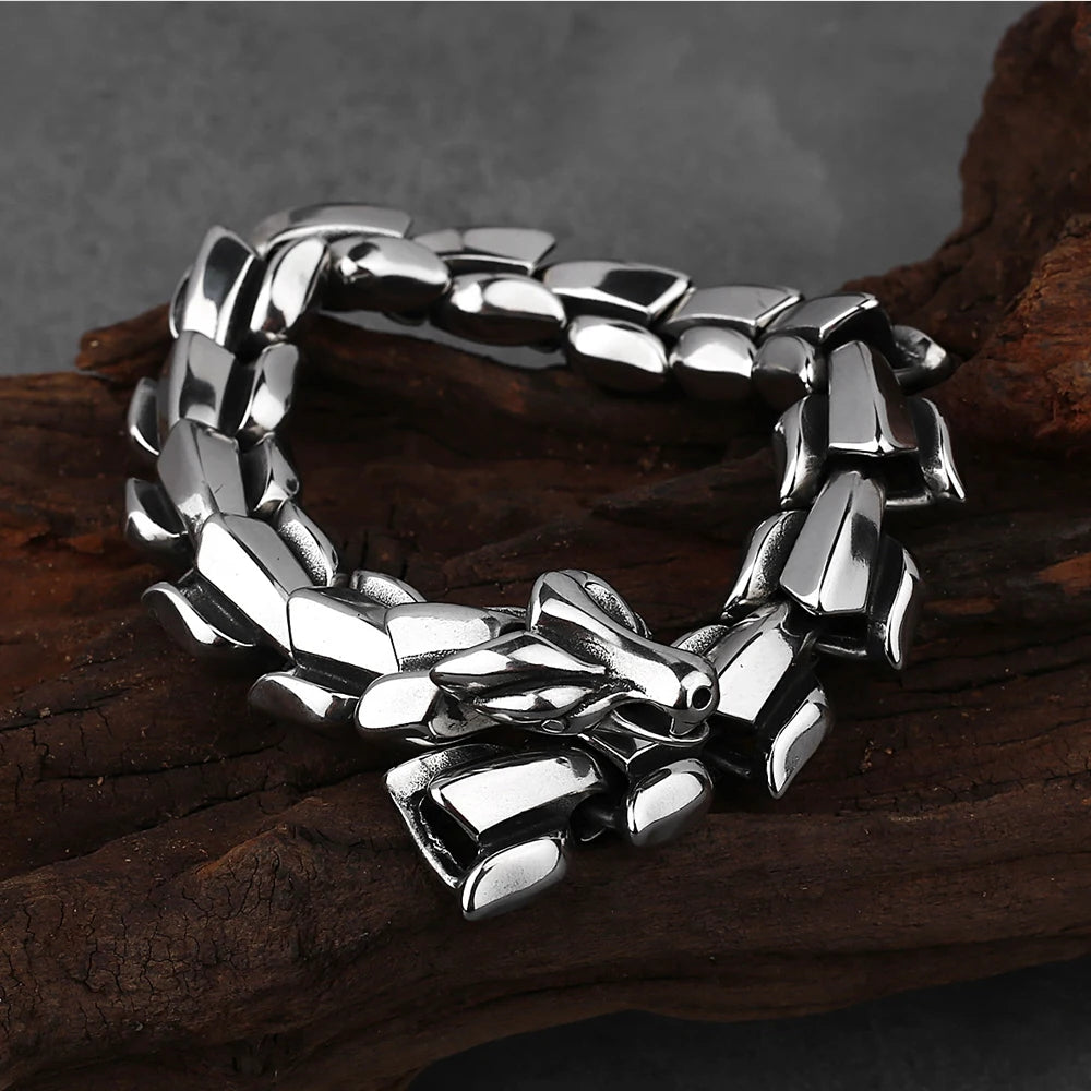 Power of the World Serpent Bracelet - Mythical Pieces Silver / 19cm