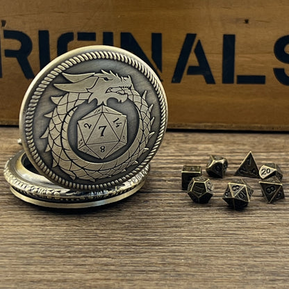 Vintage Pocket Watch Mini Dice Sets