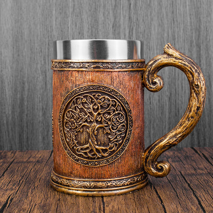Nordic Tree of Life Yggdrasil Tankard Mug - Mythical Pieces