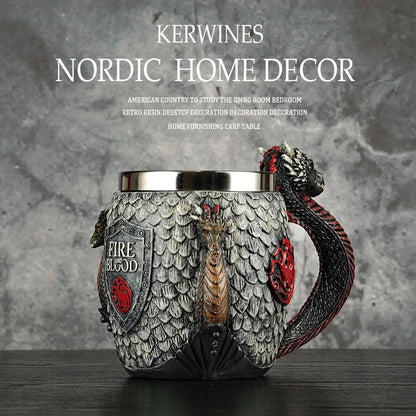 Kerwines Nordic Tankard Wine Mug - Mythical Pieces H / 600ml
