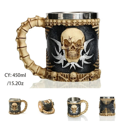 Viking Skull Tankard Mug - Mythical Pieces Devil / 450ml / CHINA