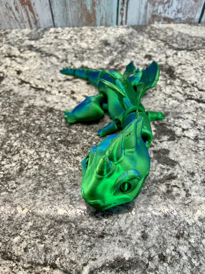 Baby Nadder Dragon - Mythical Pieces Laser Green