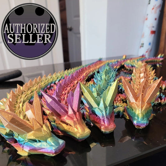 Mythical 3D Printed Crystal Dragon