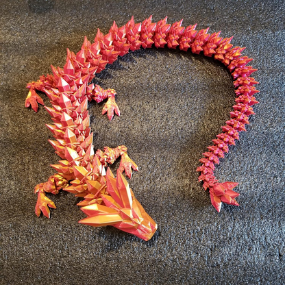 Mythical 3D-Printed Laser Crystal Dragon