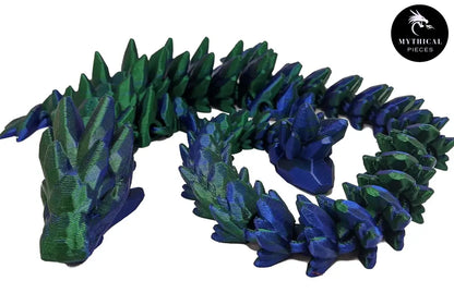 Mythical 3D Dragon - Mythical Pieces Gemstone Dragon / Laser Green / Large - 21"(53cm)/ Limited Edition 24"(61cm)