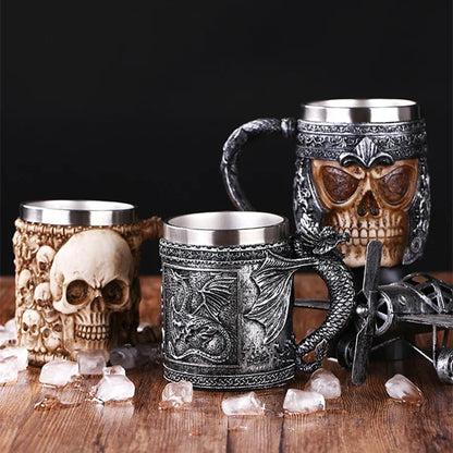 Viking Skull Tankard Mug - Mythical Pieces