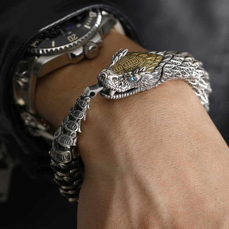 Jörmungandr Serpent Retro Bracelet - Mythical Pieces