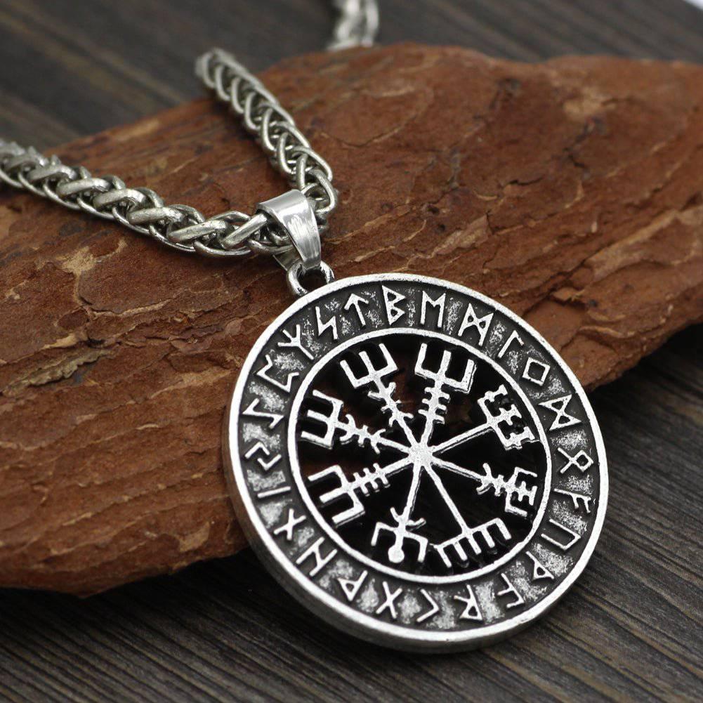 Vegvisir Compass Runic Amulet - Mythical Pieces Silver